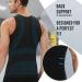 PODFAN Gynecomastia Men's Compression Shirt Slimming Tank Top - Large Black+White - Buy Online on GoSupps.com