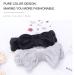 Spa Headband 2 Pack - Soft Coral Fleece Hair Band for Women - Shower & Makeup Head Wrap - Black & Gray - Buy Online on GoSupps.com