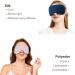 Silk Sleep Mask for Women and Men - Adjustable Double Sided Eye Cover for Travel, Yoga, Nap - Pink/Navy Blue - Buy Online on GoSupps.com