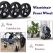 Wheelchair Front Wheel 5Inch 6Inch 8Inch Wheelchair Front Wheels Manual Wheelchair Replacement Wheels Solid Wheels 1 Pair/Black/6Inch(5Inch) 5Inch Black - Buy Online on GoSupps.com