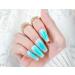 Jofay Fashion Press On Nails Medium - Milky Blue Gel Tips | Summer Beach Ballerina Coffin | Reusable Fake Nails Kit - Buy Online on GoSupps.com