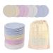 LOPHE Reusable Makeup Remover Pads 24 Pcs Eco-Friendly Washable Bamboo Microfiber Makeup Remover Pads With Mesh Laundry Bag Face Cleaning Puff For All Skin Types Gift For Women Bamboo Fiber