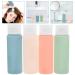 Travel Size Shampoo Bottles Set - 4pcs Squeeze Bottles with Flip Cap | Empty Lotion Bottles (1.76oz) in Blue Pale Pink Red Green - Perfect for Travel - Buy Online on GoSupps.com