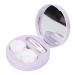 Jonlaki Contact lens esui mini-colored contact lens box holder container portable contact lens storage holder for daily use and at home with tweezers applicator