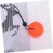 Solustrie Finger Handle Squeeze Ball - Wrist Exercise & Strength Training Toy - 5.3cm Orange Fitness Device - Buy Online on GoSupps.com