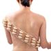 Wumimi Handmade Wood Back Massage Roller Tool, Anti Cellulite Lymphatic Drainage Tool, Wood Therapy Tool, Wood Roller Massage for Body Pain Release, Trigger Point Wooden Back Massage Roller Rope (A)