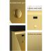 Automatic Sensor Urinal Toilet Washout Urinal Wall Mounted Intelligent Touchless Urinal Flush Valve Auto Urinals Flushing Set (Gold) - Buy Online on GoSupps.com