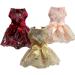 Delifur Large Pink Dog Lace Wedding Dress - Princess Tutu Costume for Pets | Perfect for Spring/Summer Birthday Parties - Buy Online on GoSupps.com