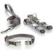 HUNTER Vario Basic Alu-Strong Dog Collar - Durable Nylon Aluminum Snap Fastener Size M Grey - International Shipping Available - Buy Online on GoSupps.com