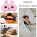 2 Pcs Cartoon Rabbit Sleep Eye Masks - Plush Blackout Sleeping Masks for Travel & Relaxation - Buy Online on GoSupps.com