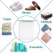 14pcs Transparent Shoe Bags with Drawstring - Travel Storage Solution for Men and Women - Buy Online on GoSupps.com