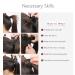 Sego Ponytail Extension - Real Hair Braid Wavy Clip-In 20 (50cm) Black #1 95g - Premium Hair Piece for Instant Length & Volume - Buy Online on GoSupps.com