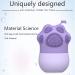 RoseFlower Ice Facial Roller & Cat Paw Shaped Ice Mold Set - Reduce Puffiness, Minimize Pores, Sunburn Repair - LeakProof Design - Purple - Buy Online on GoSupps.com
