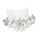 SOESFOUFU Bridal Hair Accessories Pearl Crystal Hair Comb Bridal Hair Comb Pearl and Crystal Rhinestone Hair Clip Pearl Hair Pin Pearl Hair Barrettes Tiara Wedding Bride Hair Piece