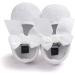 LACOFIA Baby Girls Christening Shoes | Anti-Slip Soft Sole Prewalkers 0-3 Months - White - Buy Online on GoSupps.com