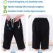 Urine Bag Holder Pants | Catheter Leg Bag Cropped Pants with Pockets for Biliary Nephrostomy & Cystostomy - Medium Black - Buy Online on GoSupps.com