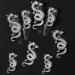 3D Alloy Dragon Nail Charms - Set of 10 Retro Silver Chinese Zodiac Dragon Charms for Nail Art Decorations - Buy Online on GoSupps.com
