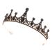 FRCOLOR 1pc Black Crown Bride Hair Accessories Party Headdress Baroque Crown Wedding Headdress Bridal Hair Decor Baroque Bridal Crown Women Crown Wedding Headband Bridal Headpiece 14x14cm Black
