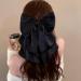 Hair Bows for Women Bows for Hair Ribbon Hair Clips 2PCS Black Red Hair Bow Satin Bow Hair Clips Large Silky Ribbon Bows Hair Accessories for Women Girls Short Type - Buy Online on GoSupps.com