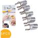 5PCS/SET Reusable Nail Art Extension Forms Guide Acrylic Nail Uv Gel Nail Extention Tips Nails Aluminum Form Guide(Silver) - Buy Online on GoSupps.com