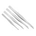 Minkissy 4-part set tweezers with teeth eyelashes Props tweezers Planting tweezers Unlocked for gardens daily garden tweezers splinter stainless steel non-slip tools