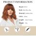 OUFEI Short Wave Auburn Bob Wig with Bangs - 14 Inches - Buy Online on GoSupps.com