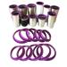 10PCS Tumbler Shields for Epoxy Tumbler, Silicone Tumbler Protector for Resin Paint,Cup Silicone Insert Paint Spray Shield, Epoxy Resin Cup Protector Clean Rims DIY Glitter Epoxy Tumblers (10)