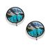 (Rocky Mountains) Round Pill Box 3 Compartment Pill Box Mini Decorative Pocket Purse Portable Travel Medicine Tablet Vitamin Holder Organizer Pill Case