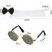 Adjustable Pet Bow Tie & Cute Sunglasses Set for Cats and Dogs - Black White - Buy Online on GoSupps.com