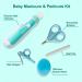 Baby Grooming Kit 25 in 1: Electric Nail Trimmer Set & Healthcare Essentials for Newborns, Infants, Toddlers - Blue Shower Gift Set (0-3 Years+) - Buy Online on GoSupps.com