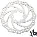 Teyssor 140mm 160mm 180mm 203mm Bike Disc Brake Rotor with 6 Bolts Fit for Road Bike Mountain Bike BMX MTB Silver 160mm