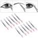 SunshineFace 12pcs Stainless Steel Slant Tweezers - Eyebrow Shaping & Hair Removal Makeup Tool - International Shipping Available - Buy Online on GoSupps.com