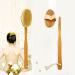 Bathing brush shower brush back brush body brush with soft and stiff bristles cleaning and massage against cellulite - dry brush for the peeling of the skin improvement of blood circulation brown