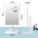 Rechargeable Lighted Makeup Mirror with 96 LED Lights, 10X Magnification, Phone Holder, and 3 Color Lighting | Sensor Touch Dimmable, 360 Rotation - White - Buy Online on GoSupps.com