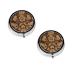 Set of Ornate Floral Printed Mini Round Pill Box Pill Box 3 Compartment Medicine Pill Case Pill Organizer Travel Pillbox Portable Pill Box for Pocket Home Office Use