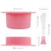 Adorila Silicone Wax Warmer Pot Set - 2 Reusable Bowls with Spatula | Hair Removal Waxing Accessories in Pink & Green - Buy Online on GoSupps.com