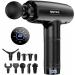Massage Gun Deep Tissue for Athletes, Muscle Percussion Massagers Gun for Neck Back with 10 Heads, 30 Adjustable Speeds Portable Handheld Electric Massager for Body Relaxation Black