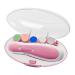 Cam2 Baby nail file electrical baby nail clipper nail file electrical nail trimmer manicure set nail file clipper electrical 6 interchangeable grinding heads (pink) SA-2904P