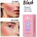FantasyDay 2 Pcs Multi-Use Makeup Blush Stick Waterproof Tinted Moisturizer for Eyes Lips Cheeks - with Brush Pink#a - Buy Online on GoSupps.com