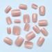 Bellelfin 240pcs Nude Pink Short Square Press on Nails with Adhesive Tabs - Glossy False Nail Tips for Women and Girls - Buy Online on GoSupps.com