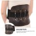 Belt Straps for Men | Leather Back Brace Support - Unisex Lumbar Protector | Durable Waist Supporter 86x25x2cm Brown - Buy Online on GoSupps.com