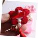 MAGICLULU 2 Pairs Hair Clip for Chinese Clothes Hair Clips Long Tassel Barrette Little Flower Barrettes Chinese Flower Hair Clips Asian Hair Chinese Style Child Red Side Clip - Buy Online on GoSupps.com