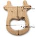 Wendysun 3pcs Cartoon Animal Cattle Teether Set - Natural Wood Baby Teething Toy - Buy Online on GoSupps.com