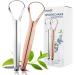 Stainless Steel Tongue Cleaner Set - 2 Durable Tongue Scrapers for Fresh Breath - High-Quality Tongue Brush for Adults - Buy Online on GoSupps.com