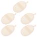 DOITOOL Bath Loofah 5pcs Exfoliating Face and Body Wash Cloths Towel Body Cloth Scrubber Loofah Towel Soft and Buffing Wash Cloth for Either Oil or Dry Skin Body Scrubber Exfoliator Beige 5pcs