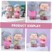 Elderly Couple Cake Figurines - Pink Vinyl Cake Decoration | 8.4x4.8CM - Perfect for Baking & Crafting - Buy Online on GoSupps.com