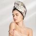 Flying Butterflies Microfiber Hair Towel - Soft Super Absorbent Wrap for Long Curly & Thick Hair | Quick Dry Coral Velvet Cap for Women - Buy Online on GoSupps.com