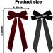 2 Pieces Of Black Hair Bow Princess Hair Clip Girl Ballet Style Black Bow Girl Hair Red Hair Bow Accessories Retro Women's Hair Hair Bows For Women Hair Clip (Black&Wine Red) - Buy Online on GoSupps.com