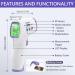 No-Touch Infrared Forehead Thermometer | Instant Digital Thermometer with Fever Alarm Backlit Display 32 Memory & Silent Mode - Fast 1 Second Results for Body & Object - Buy Online on GoSupps.com