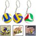 Ifundom 3D Volleyball Key Pendant - Sportball Keychain for Bags & Backpacks | 3 Pieces Hanging Volleyball Trailer - Buy Online on GoSupps.com
